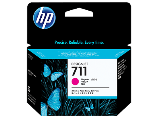 HP CZ135A (711) MACENTA 3'LU PAKET 29 ML