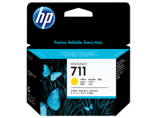 HP CZ136A (711) SARI 3'LU PAKET 29 ML KA