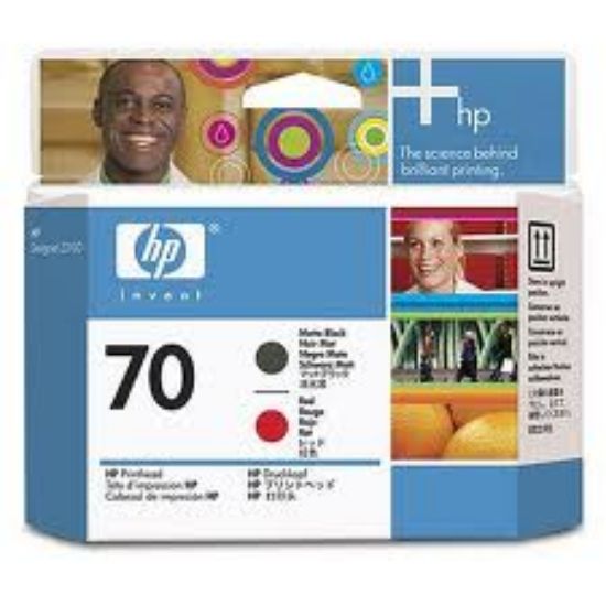 HP C9409A (70) MAT SIYAH VE KIRMIZI BASK